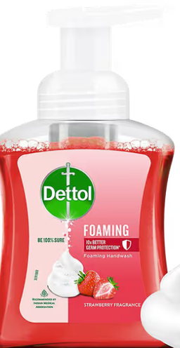 Dettol Foaming Hand Wash - Strawberry Handwash Pump + Refill